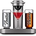 Bottle Labels for Bartesian Cocktail Machine, 3D UV Stickers for Bartesian Bottle Set of 2, Handwritten Font Stickers Made from UV Printing, Black for Side