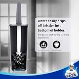 MR.SIGA Toilet Bowl Brush and Holder Gray 1 Pack view 5