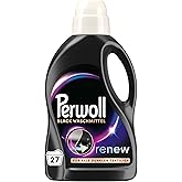Perwoll Black Liquid Detergent, 27 Wash Loads, For Dark Textiles | Mild Detergent, Gently Cleans and Renews Dark Colors and Fibers, For All Dark Textiles, With Triple-Renew Technology