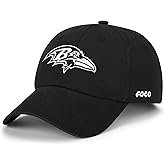 FOCO NFL Mens NFL Team Logo Black & White Casual Hat Caps