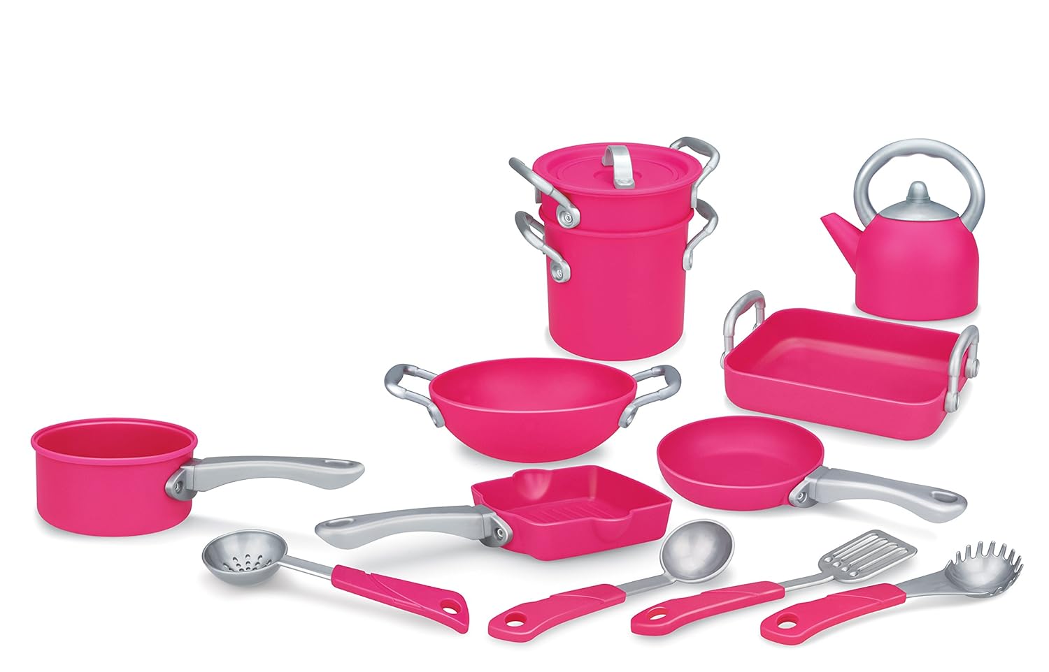 Deluxe Pink Kitchen 13 piece set