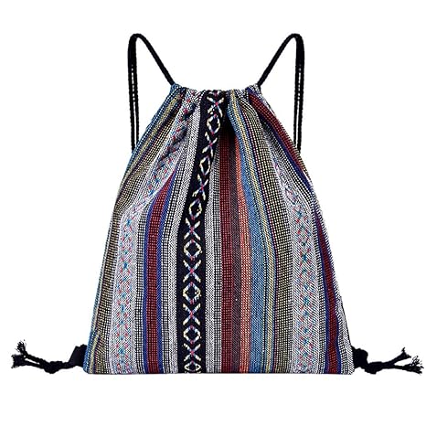 B-commerce Damen Retro Rucksack Fitness Tasche Frauen Sporttasche Folk Custom Bouquet Tasche Strand Reisetasche