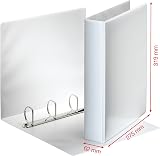 Esselte Essentials A4 Presentation Binder 6.2 cm Spine White PP view 4