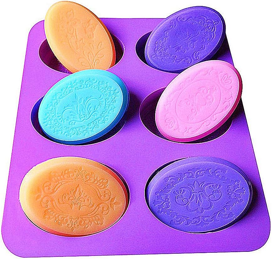 Silicone Mold, Ellipse Shape Craft Art Silicone Soap Mold