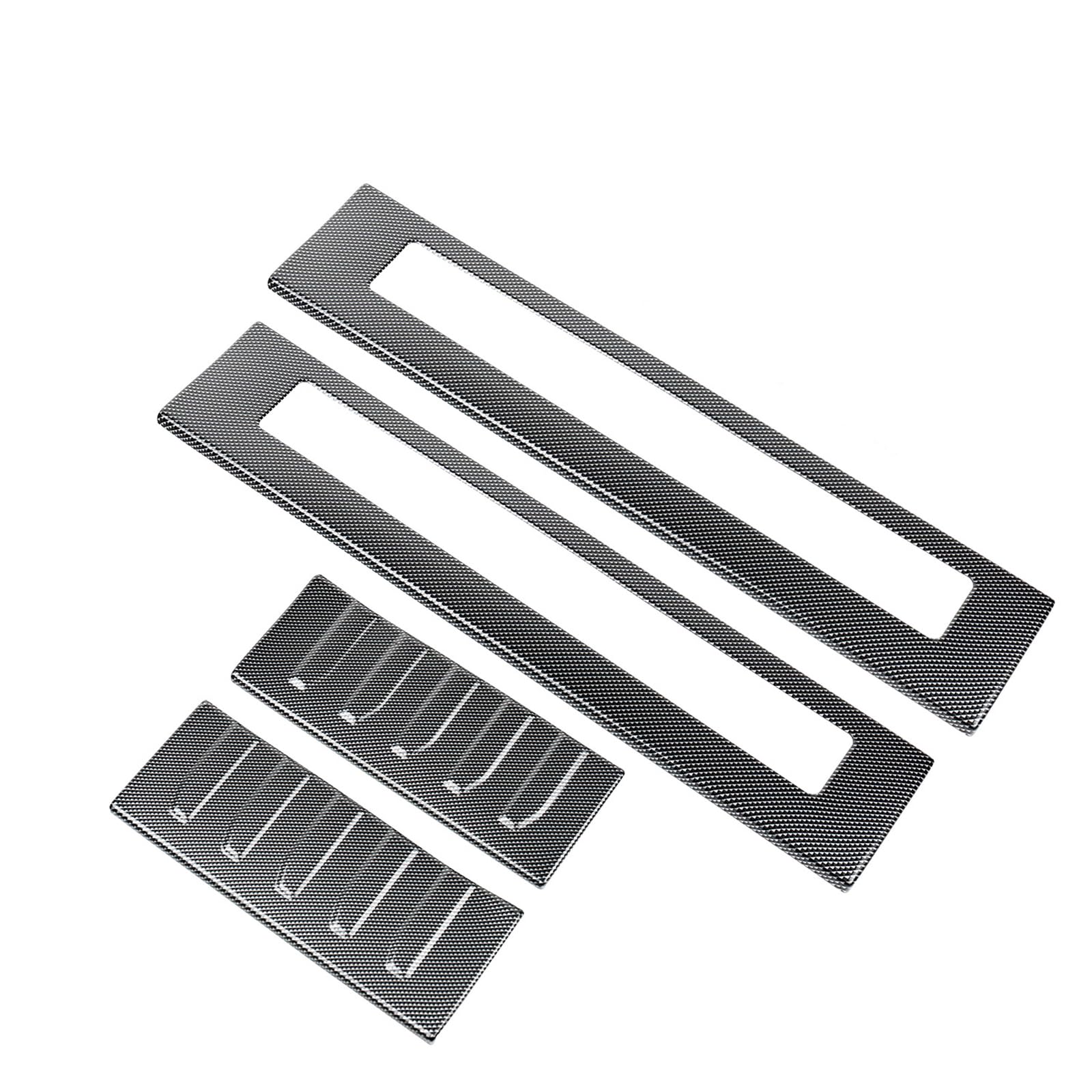 Photo 1 of BILOPER Inside Door Sill Protector Cover for Trim Accessories Interior Door Entry Guard Plate Decoration ABS (for Ford Raptor F-150 Carbon Fiber 2020-2024)