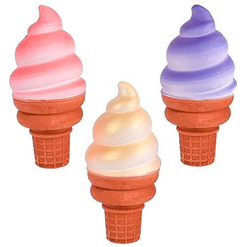 Sunny Days Entertainment, LLC. Ice Cream Chalk Set, 3 Piece Jumbo Sidewalk Chalk, Washable, Non-Toxic For Arts and Crafts for Kids Ages 3+