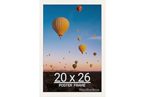 wallsthatspeak 20x26 White Picture Frame for Puzzles Posters Photos or Artwork