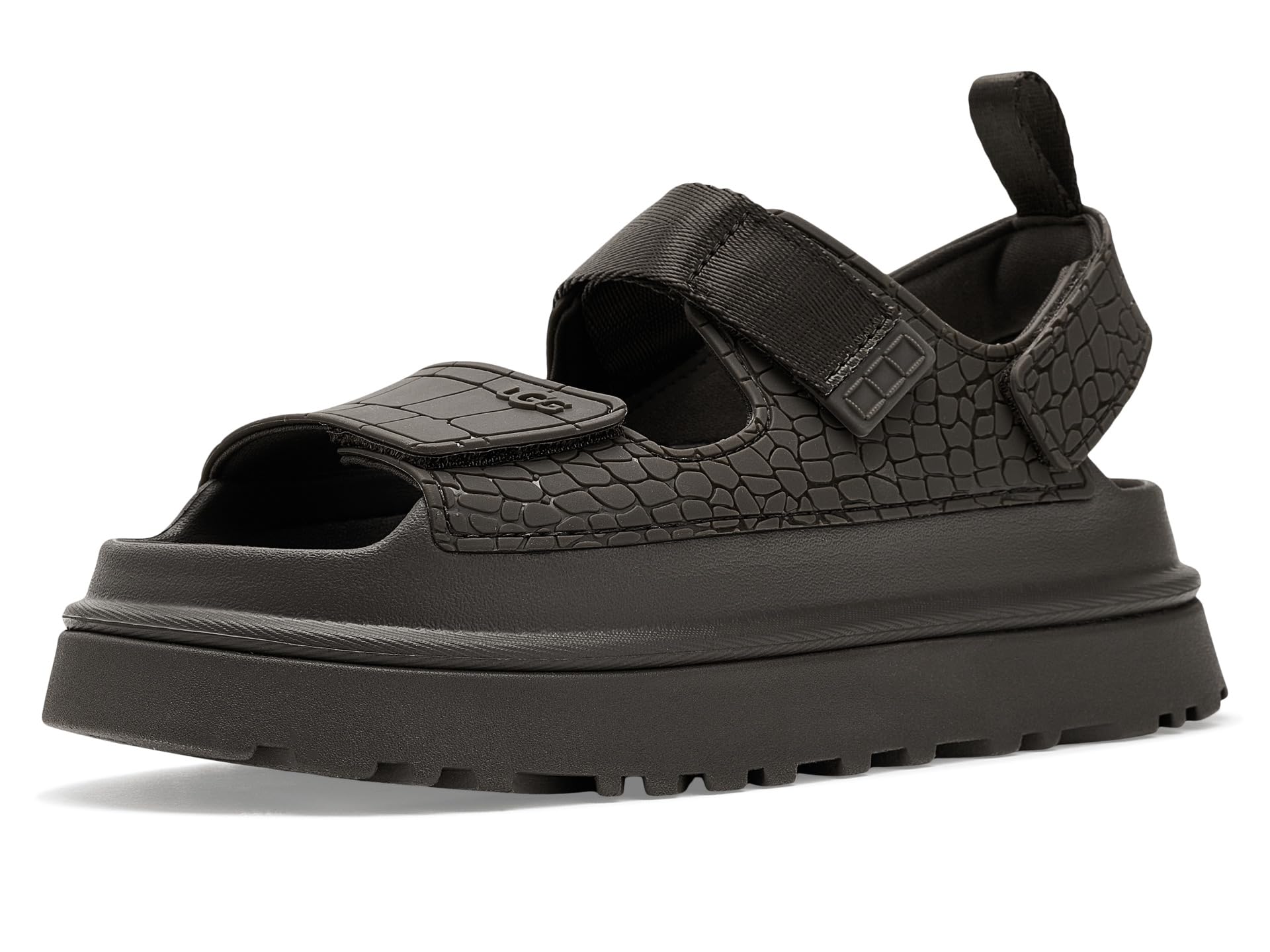 UGG Sandalia con relieve Goldenglow para mujer, humo denso, 10