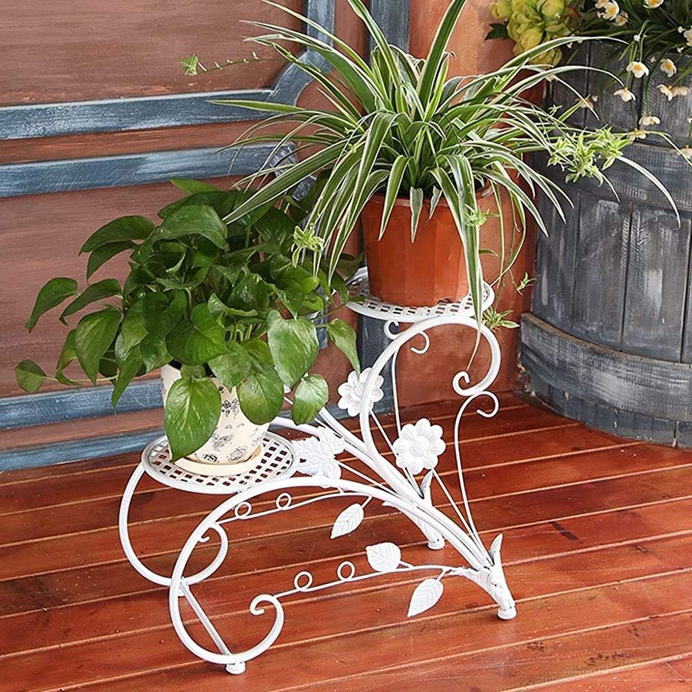 Flor con 2 flor forjado para rack de almacenamiento en Flor con 2 flor forjado para rack de almacenamiento en