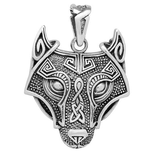 schmuxxi Keltischer Wolf Anhänger 925 Silber Wikinger Biker Kettenanhänger für Damen und Herren