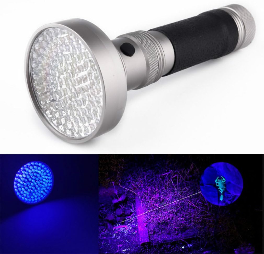 Powerful LED Blacklight Torch, Starall 100 LED UV Light 395-400nm Violet Flashlight Detection Torch Lights Lamp