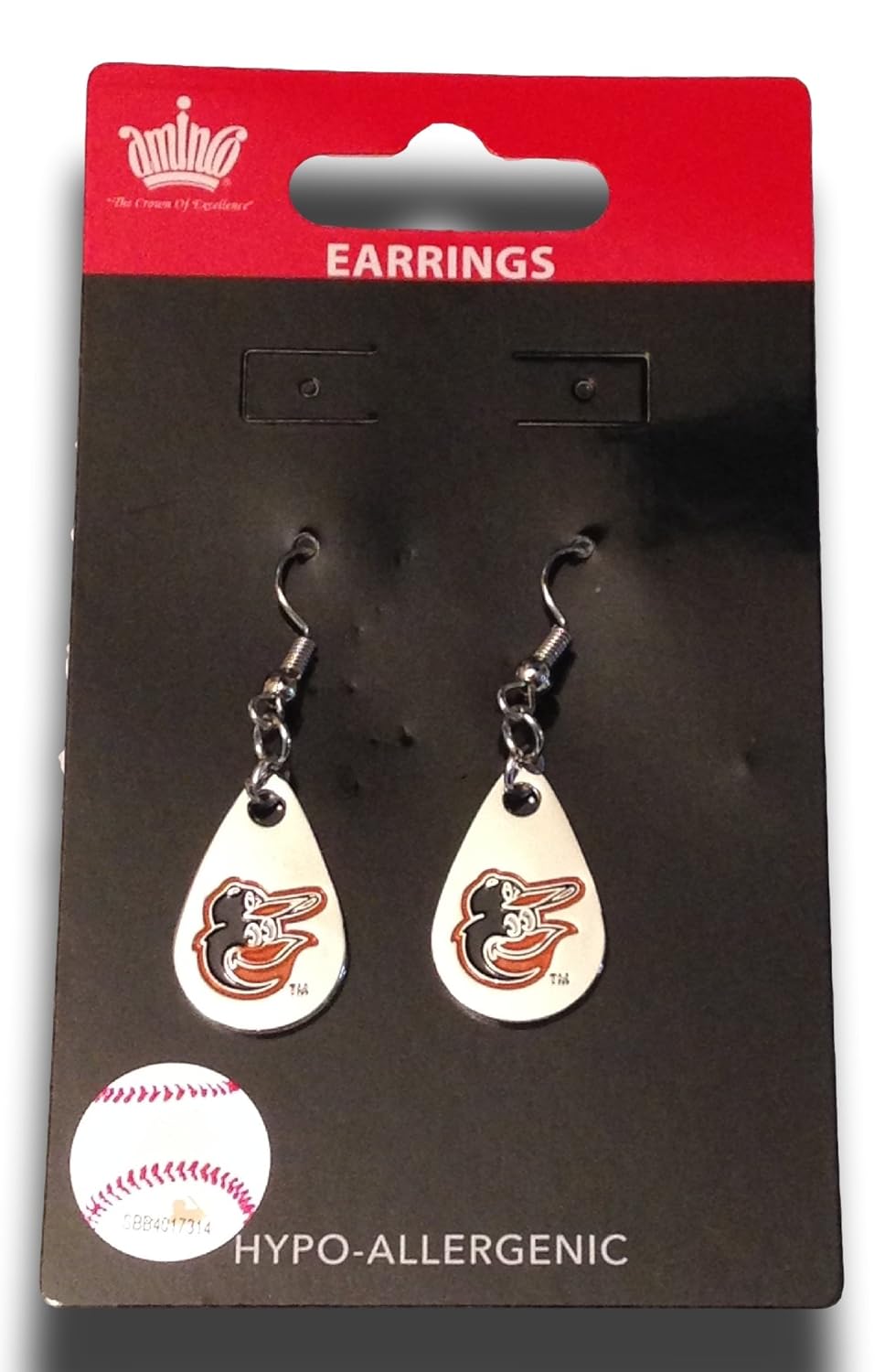 MLB Womens MLB Tear Drop Dangler Earrings