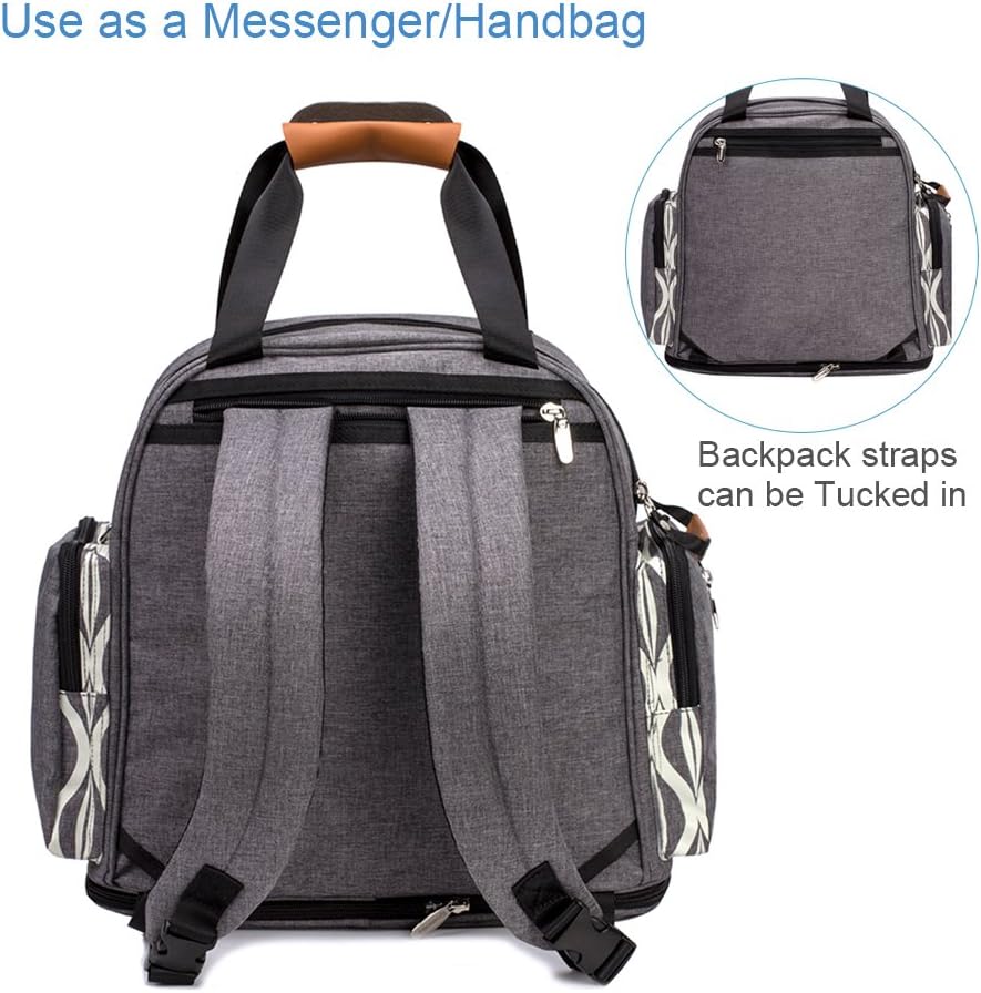 lekebaby messenger nappy changing bag