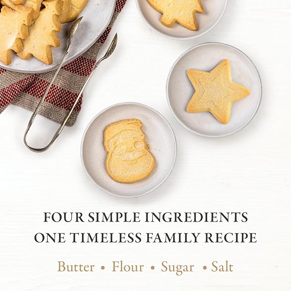 WALKER’S ASSORTED SHORTBREAD COOKIES IN FESTIVE SHAPES– SHORTBREAD COOKIE TIN (12.6 OZ) – INCLUDES CHRISTMAS TREE, BELL, STAR AND SANTA CLAUS SHAPED CHRISTMAS COOKIES IN TIN