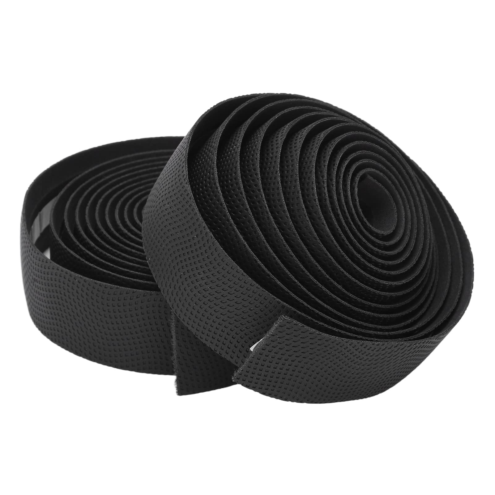 Socobeta Bicycle Handlebar Tape Road Bike Handlebar Tapes Extra Long Gel Bicycle Handlebar Bar Tape with Wavy Grain for Cycling(black)