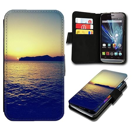 Book Style Wiko Rainbow Jam Premium PU-Leder Tasche Flip Brieftasche Handy Hülle mit Kartenfächer für Wiko Rainbow Jam - Desi