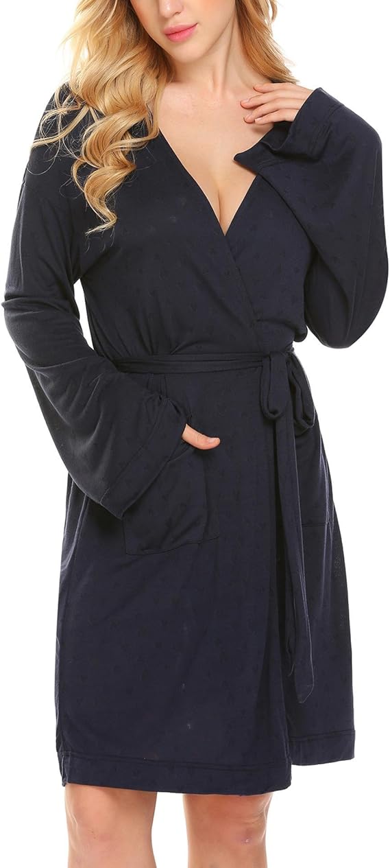 bademantel damen lang mit kapuze baumwolle