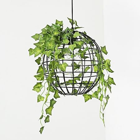 MILUCE Eisen Kunst Kronleuchter - American-Art Runde Pflanze Beleuchtung Industrial Wind Aisle Bar Cafe Lampe E27 Lichtquelle
