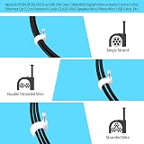 Abnii Cable Clips 400 Pcs 4 Size Steel Nail White Round Cable Holder view 4