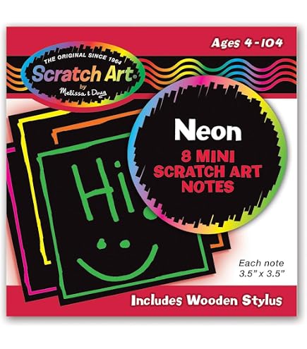 Melissa & Doug Scratch Art Holiday Mini Notes - 125 Bigliettini Con Stilo - 3