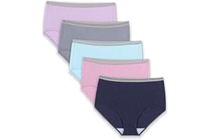 Fruit of The Loom Womens Fit for Me 5PK Heather Assorted Brief