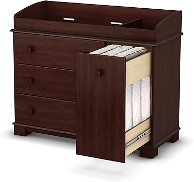 cherry changing table dresser