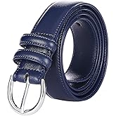 Falari Women Genuine Leather Belt Fashion Dress Belt With Single Prong Buckle 6028-31 Colors
