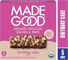 MadeGood Organic Chocolate Drizzled Granola Bars, 5ct, 4.25 OZ
