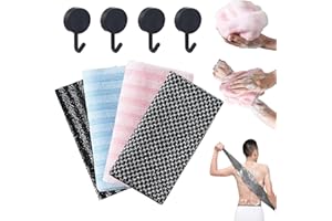 Exfoliating Shower Towel, 2025 Upgraded 2pack Exfoliating Antibacterial Shower Towel, Rip-Resistant Exfoliating Washcloth, fo