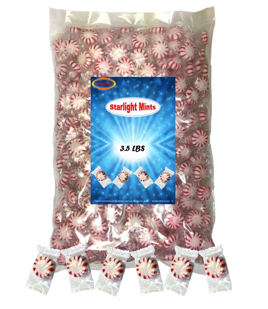 Starlight Spearmint Mints 2 Lbs Bulk Hard Candy Discs