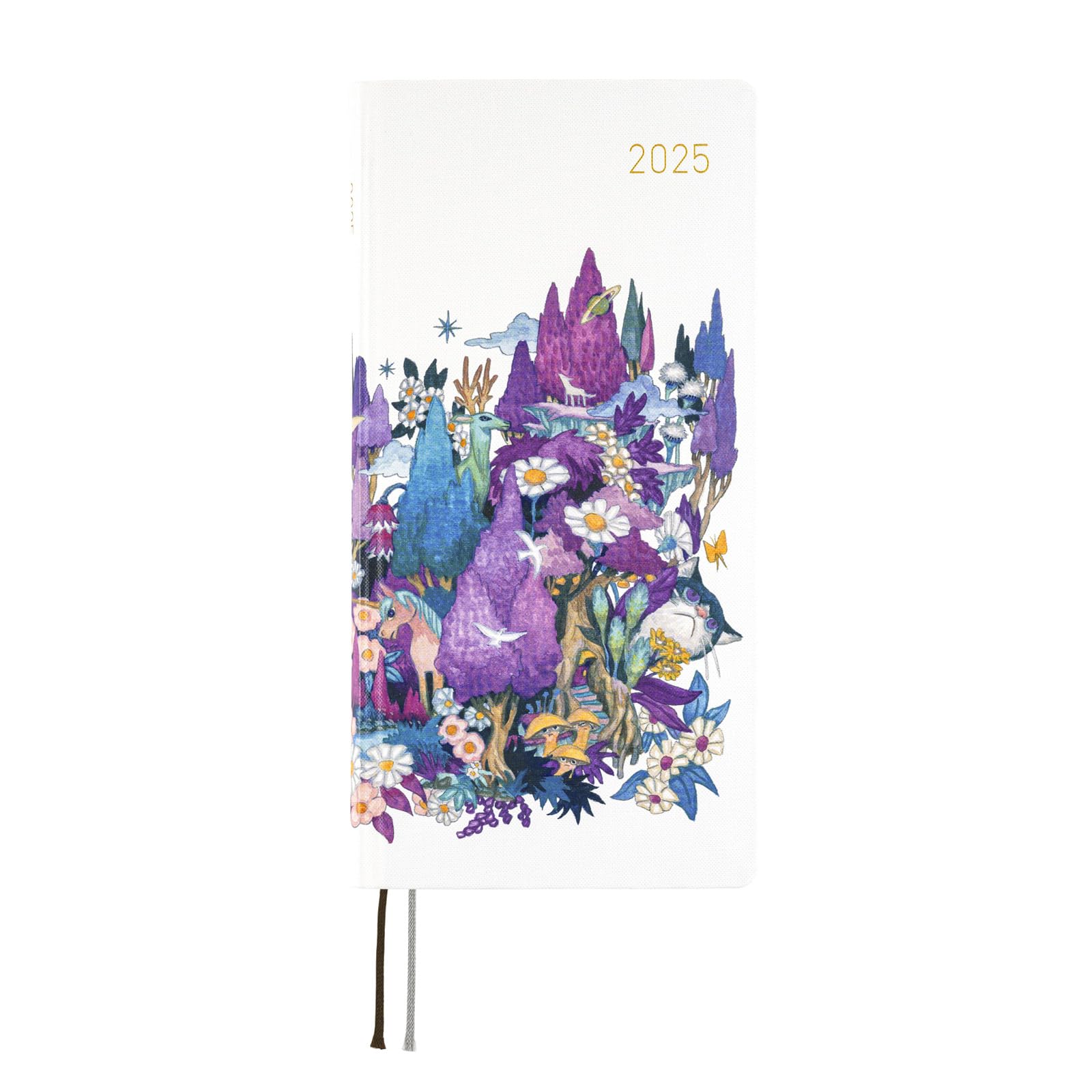 Hobonichi Techo 2025 Weeks [English/Tall and Slim Size/January Start/Planner] Masamune Kusano x junaida: Through the Purple Night