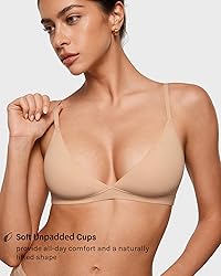 INLYRIC Women's Inbarely Triangle Bralette Plunge