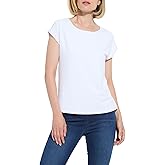 Lyssé Lyssentials Womens Short Sleeve Tops Casual & Trendy, Crew Neck T-Shirts for Women, Lightweight, Comfortable fit