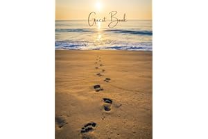 Beach Home Guest Book (Hardcover): A Guest Sign In Book For Airbnb Vacation Home, Beach House, Vrbo, Beach Home Rental for Visitors