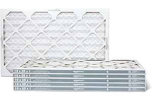 Amazon Basics Merv 5 AC Furnace Air Filter 16x25x1 inches, Pack of 6 (Actual size: 15.75" x 24.75" x 0.75")