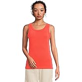 Michael Stars Women's Paloma Wide Binding Cotton Tank Top - Everyday Basic