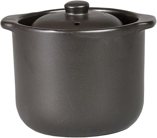 Amazon 千陶千賀陶器 電子レンジ専用炊飯器セラクック 二重蓋 黒釉 1 5合 10 05 電子レンジ調理用品 オンライン通販