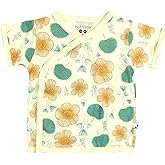 Babysoy Unisex Baby Toddler Short Sleeve Wrap Around Kimono Tee Shirt