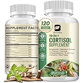 B BEWORTHS Cortisol Supplements for Women Men, 10-in-1 Cortisol Detox with Ashwagandha, Magnesium, L-Theanine, Balanced Cortisol Levels, Night & Calm Support, 120 Vegan Capsules