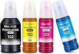 HALLOLUX 102 Ink for Epson EcoTank ET-2700 ET-2750 ET-2756 ET-3700 ET-4750 102 view 6