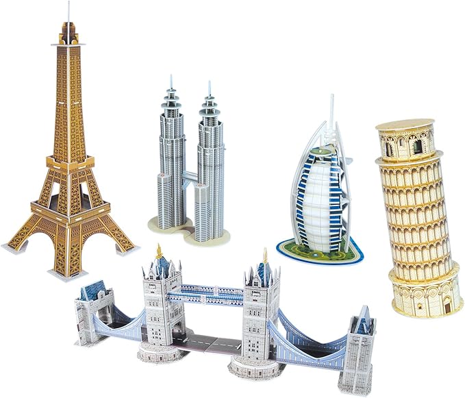 Cubicfun Mini Architecture Series 1, Multi Color