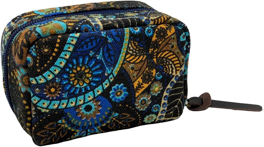 6-bottle Essential Oil Carrying Case (5ml,10ml,15ml) for doTERRA, Young Living Bottles for Aromatherapy Travel or Storage (Azul)