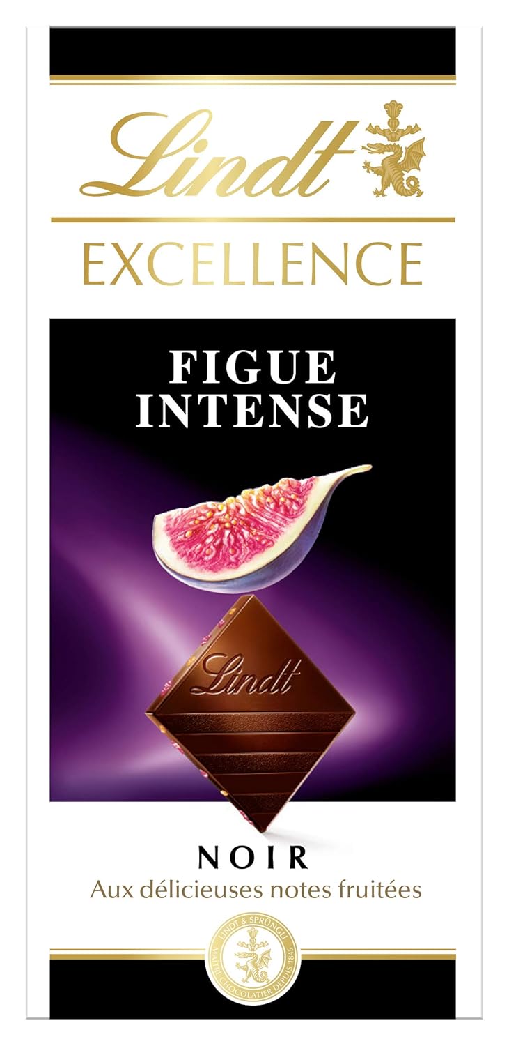 Lindt Excellence Intense Fig Dark Chocolate, 100g Amazon.in Grocery