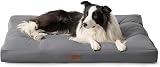 Bedsure Washable Large Dog Bed 91x68x9cm Oxford Fabric Grey