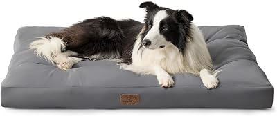 Bedsure Washable Large Dog Bed 91x68x9cm Oxford Fabric Grey