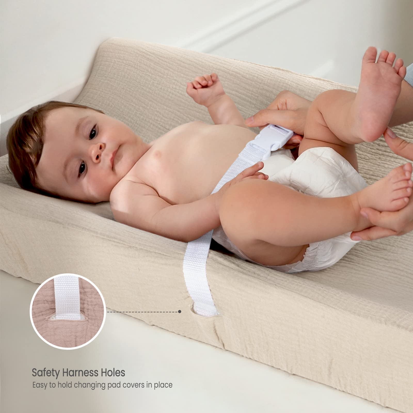lulumoon Baby Changing Pad Cover: Muslin Diaper Changing Table Pad Cover - Changing Pad Sheets for Girls Boys