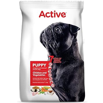 Active Puppy Dry Dog Food, Chicken and Vegetable - 1.2 kg Pack