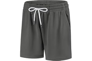 Guicizi Boys Athletic Shorts Mesh Basketball Soccer Shorts Breathable Quick Dry Running Gym Shorts for Youth 6-16 Years