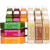 Raw Generation Protein Juice Cleanse (3-Day) – Juice & Smoothie Cleanse for Lean Muscle and Weight Loss | Workout Support, Reduced Bloating & Energy Boost