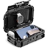 Evergreen 56 Dry Box - EDC Tough Protective Case USA Made for Organization of Cameras, Phones, Camping, Fishing, Hiking, Water Sports (Black)